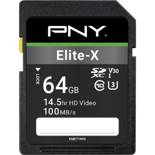 Picture of PNY Elite-X 64 GB Class 10/UHS-I (U3) SDXC