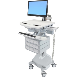 Picture of Ergotron StyleView Cart with LCD Arm, LiFe Powered, 9 Drawers (3x3)