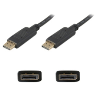 Picture of 5PK 1ft DisplayPort 1.2 Male to DisplayPort 1.2 Male Black Cables For Resolution Up to 3840x2160 (4K UHD)