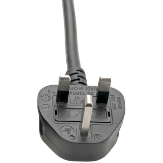 Picture of Tripp Lite 8ft Computer Power Cord UK Cable C19 to BS-1363 Plug 13A 8'