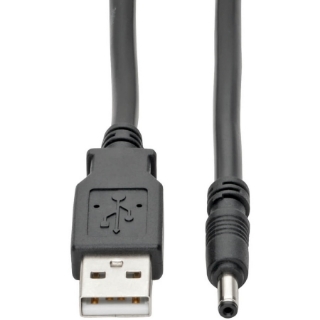 Picture of Tripp Lite USB to DC Power Cord Cable M/M USB-A to 3.5 x 1.35mm DC Barrel 3ft