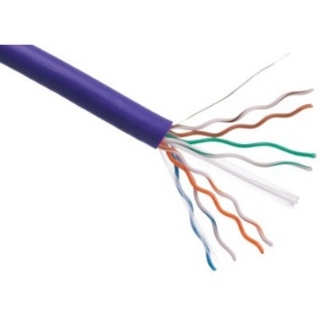 Picture of Axiom CAT5E 24AWG 4-Pair Solid Conductor 350MHz Bulk Cable Spool 1000FT (Purple)