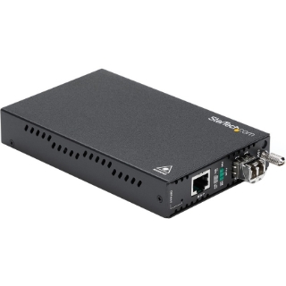 Picture of StarTech.com OAM Managed Gigabit Ethernet Fiber Media Converter - Multi Mode LC 550m - 802.3ah Compliant