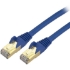 Picture of StarTech.com 25ft CAT6a Ethernet Cable - 10 Gigabit Category 6a Shielded Snagless 100W PoE Patch Cord - 10GbE Blue UL Certified Wiring/TIA