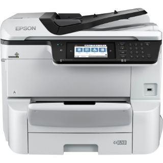 Picture of Epson WorkForce Pro WF-C8690 Inkjet Multifunction Printer-Color-Copier/Fax/Scanner-35 ppm Mono/35 ppm Color Print-4800x1200 dpi Print-Automatic Duplex Print-75000 Pages-750 sheets Input-Color Flatbed Scanner-1200 dpi Optical Scan-Wireless LAN