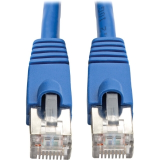 Picture of Tripp Lite Cat6a Snagless Shielded STP Patch Cable 10G, PoE Blue M/M 30ft