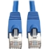 Picture of Tripp Lite Cat6a Snagless Shielded STP Patch Cable 10G, PoE Blue M/M 30ft