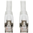 Picture of Tripp Lite Cat8 Patch Cable 25G/40G Certified Snagless M/M PoE White 10ft