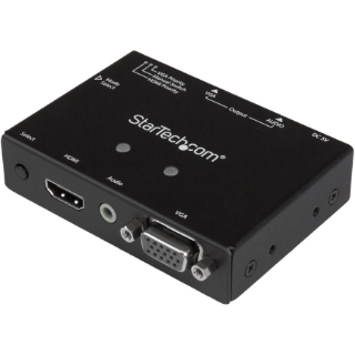 Picture of StarTech.com 2x1 VGA + HDMI to VGA Converter Switch w/ Priority Switching - 1080p