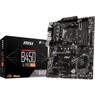 Picture of MSI B450-A PRO MAX Desktop Motherboard - AMD B450 Chipset - Socket AM4 - ATX