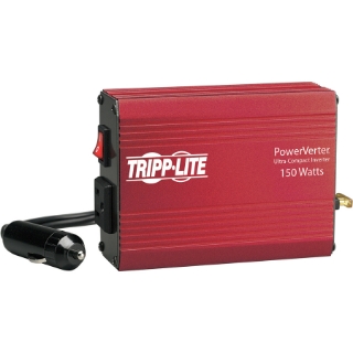 Picture of Tripp Lite Portable Auto Inverter 150W 12V DC to 120V AC 1 Outlet 5-15R