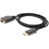 Picture of 6ft DisplayPort 1.2 Male to VGA Male Black Cable For Resolution Up to 1920x1200 (WUXGA)