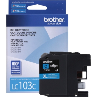 Picture of Brother Genuine Innobella LC103C High Yield Cyan Ink Cartridge