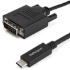 Picture of StarTech.com 3.3 ft / 1 m USB-C to DVI Cable - USB Type-C Video Adapter Cable - 1920 x 1200 - Black