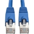 Picture of Tripp Lite Cat6a Snagless Shielded STP Network Patch Cable 10G Certified, PoE, Blue RJ45 M/M 35ft 35'