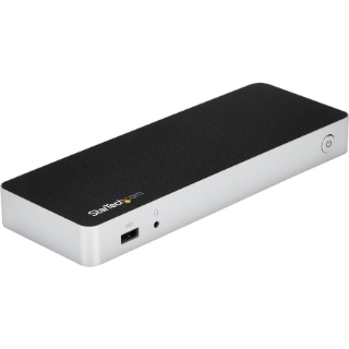 Picture of StarTech.com Dual Monitor USB C Docking Station w/ 60W Power Delivery - USB 3.1 Gen 1 Type C to HDMI or DVI - 5x USB - Windows Laptop Dock