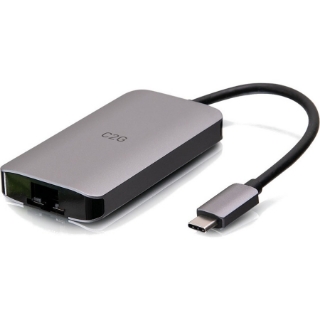 Picture of C2G USB C Dock with HDMI, USB, Ethernet, USB C & Power Delivery up to 100W