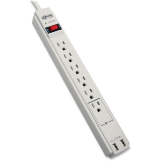 Picture of Tripp Lite Surge Protector Power Strip 120V USB 6 Outlet 6' Cord 990 Joule