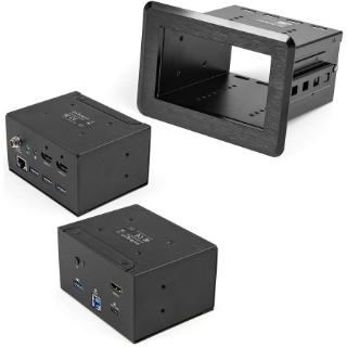 Picture of StarTech.com Conference Room Docking Station, In-Table Universal Laptop Dock, HDMI/60W PD/USB Hub/GbE/Audio, Huddle/Boardroom Connectivity