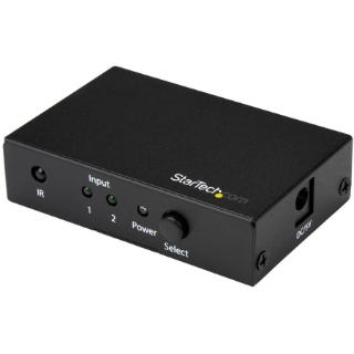 Picture of StarTech.com 2 Port HDMI Switch - 4K 60Hz - Supports HDCP - IR - HDMI Selector - HDMI Multiport Video Switcher - HDMI Switcher