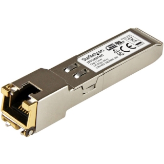 Picture of StarTech.com MSA Uncoded SFP Module - 1000BASE-TX - 1GE Gigabit Ethernet SFP SFP to RJ45 Cat6/Cat5e Transceiver Module - 100m