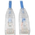 Picture of Tripp Lite Cat6 UTP Patch Cable (RJ45) - M/M, Gigabit, Snagless, Molded, Slim, Blue, 10 ft.