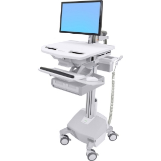 Picture of Ergotron StyleView Electric Lift Cart with LCD Arm, LiFe Powered, 2 Drawers (2x1)