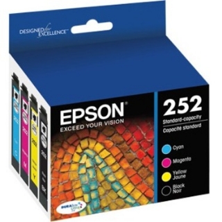 Picture of Epson DURABrite Ultra T252 Original Ink Cartridge - Multi-pack - Cyan, Black, Magenta, Yellow