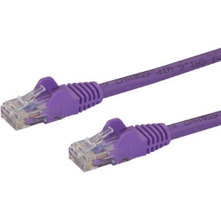 Picture of StarTech.com 150ft CAT6 Ethernet Cable - Purple Snagless Gigabit 100W PoE UTP 650MHz Category 6 Patch Cord UL Certified Wiring/TIA