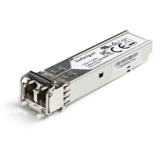 Picture of StarTech.com Juniper RX-10KM-SFP Compatible SFP Module - 1000BASE-LX - 1GE SFP 1GbE Single/Multi Mode Fiber Optic Transceiver - 10km DDM