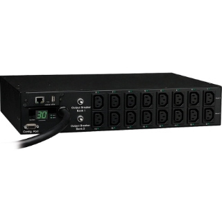 Picture of Tripp Lite PDU Switched 208V-240V 30A C13 16 Outlet L6-30P Horizontal 2URM