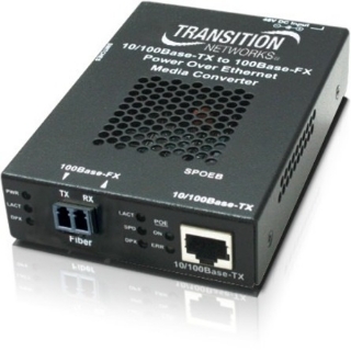 Picture of Transition Networks Stand-alone Fast Ethernet PoE Media Converter