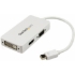 Picture of StarTech.com Travel A/V adapter: 3-in-1 Mini DisplayPort to VGA DVI or HDMI converter - white