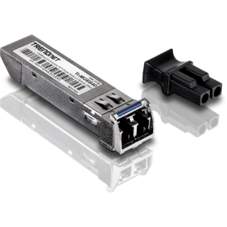 Picture of TRENDnet SFP to RJ45 Industrial Single-Mode LC Module; TI-MGBS40; Up to 2 km (1.2 miles); 1000Base-EX Industrial SFP; IEEE 802.3z Gigabit Ethernet; Data Rates of up to 1.25Gbps; Lifetime Protection