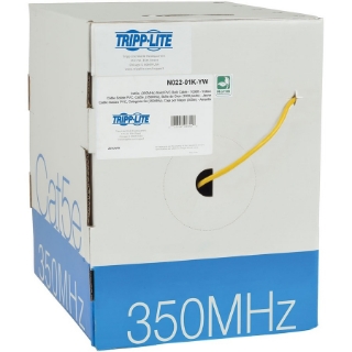 Picture of Tripp Lite 1000ft Cat5 / Cat5e Bulk Cable Solid Core CMR PVC Yellow 1000'