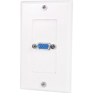 Picture of StarTech.com Single Outlet 15-Pin Female VGA Wall Plate - White