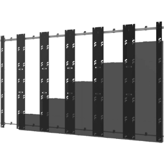 Picture of Peerless-AV SEAMLESS Kitted DS-LEDUPS-6X6 Mounting Frame for LED Display, Video Wall - Black, Silver