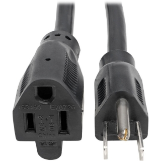 Picture of Tripp Lite 3ft Power Cord Extension Cable 5-15P to 5-15R Heavy Duty 15A 14AWG 3'