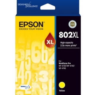 Picture of Epson DURABrite Ultra 802XL Original Ink Cartridge - Yellow