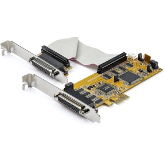 Picture of StarTech.com 8-Port PCI Express RS232 Serial Adapter Card -PCIe to Serial DB9 Controller 16C1050 UART - Low Profile - 15kV ESD - Win/Linux
