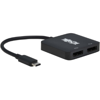 Picture of Tripp Lite U444-2DP-MST4K6 USB-C Adapter, Dual Display, Black