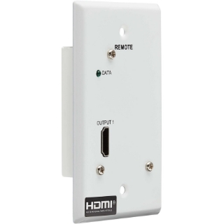 Picture of Tripp Lite HDMI Over Cat6 Receiver 1-Port Wall Plate 4K 60Hz HDR 4:4:4 PoC