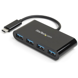 Picture of StarTech.com USB C Hub - 4 Port USB C to USB-A (4x) - Bus Powered USB Hub - USB Type C to USB Hub - USB-C to USB - USB 3.1 Type C