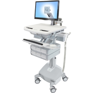 Picture of Ergotron StyleView Cart with LCD Arm, LiFe Powered, 6 Drawers