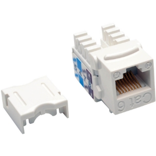 Picture of Tripp Lite Cat6/Cat5e 110 Style Punch Down Keystone Jack - White, 25-Pack