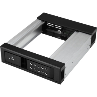 Picture of StarTech.com 5.25 to 3.5 Hard Drive Hot Swap Bay - Trayless - Aluminum - For 3.5" SATA/SAS Drives - Front Mount - SAS/ SATA Backplane