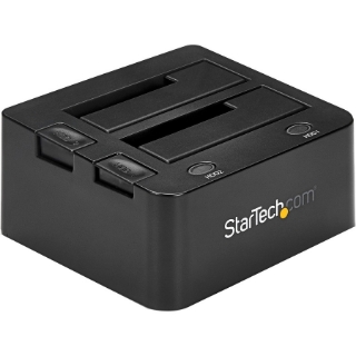 Picture of StarTech.com USB 3.0 Dual Hard Drive Docking Station with UASP for 2.5/3.5in SSD / HDD - SATA 6 Gbps