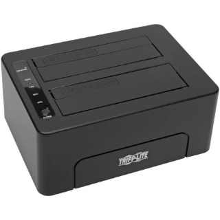 Picture of Tripp Lite USB 3.0 SuperSpeed to Dual SATA External Hard Drive Docking Station w/ Cloning 2.5in and 3.5in HDD