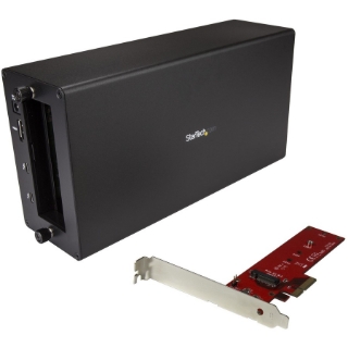 Picture of StarTech.com Thunderbolt 3 to M.2 adapter - External PCI Express Enclosure - Chassis plus card